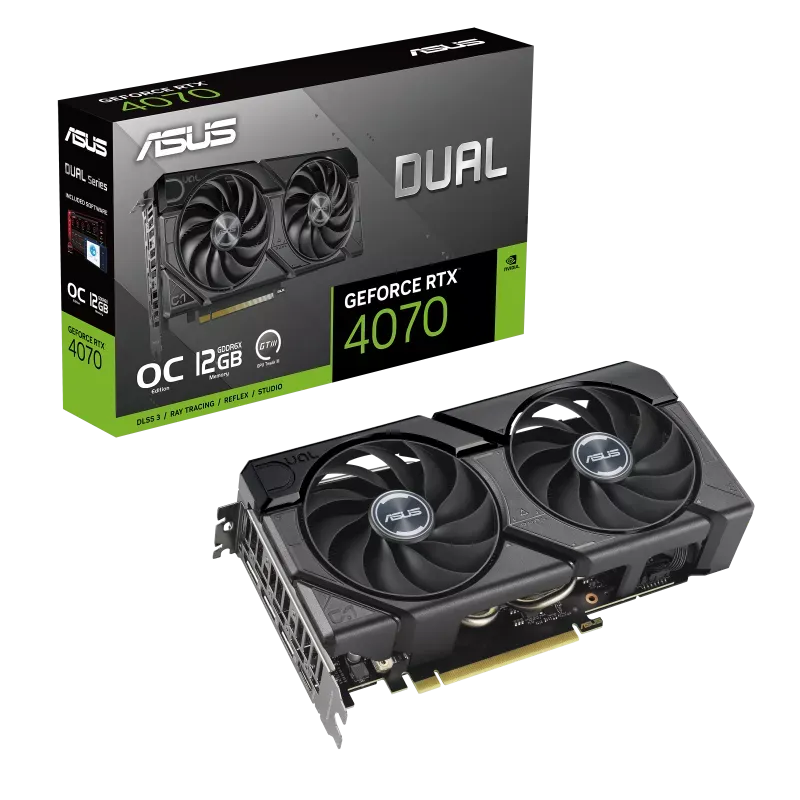 Asus DUAL-RTX4070-O12G-EVO VGA PCIE16 RTX4070 12GB GDDR6X/DUAL-RTX4070-O12G-EVO ASUS, 4711387432006