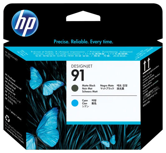 HP C9460A HP C9460A INK 91 PRINTHEAD MATTE BK CYAN, 882780987142