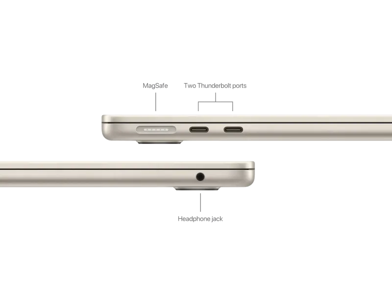 Apple MC7W4RO/A MacBook Air 13", M2, 8 nuclee CPU si 8 nuclee GPU, 16GB, 256GB, Starlight, 195949899980