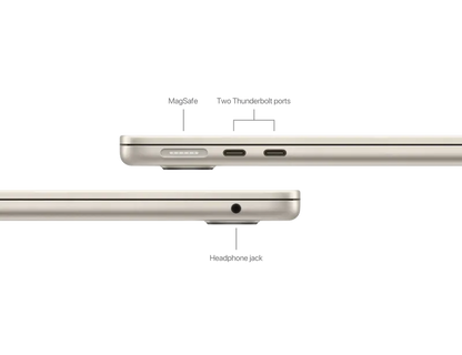 Apple MC7W4RO/A MacBook Air 13", M2, 8 nuclee CPU si 8 nuclee GPU, 16GB, 256GB, Starlight, 195949899980