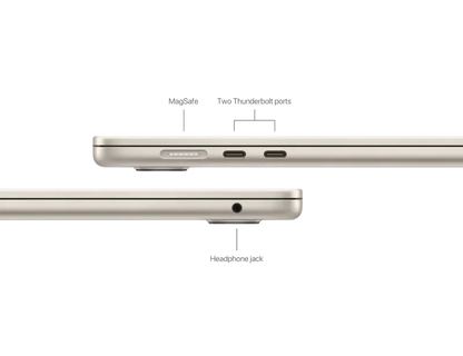 Apple MC9F4RO/A MacBook Air 15", M3, 8 nuclee CPU si 10 nuclee GPU, 16GB, 256GB, Starlight, 195949905964