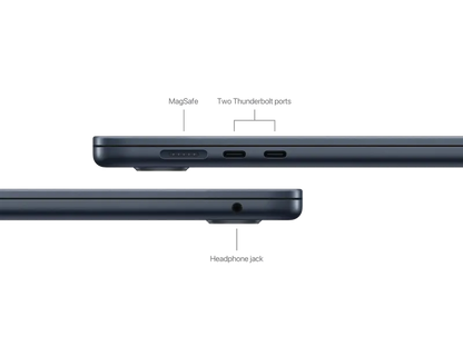 Apple MC9L4RO/A MacBook Air 15", M3, 8 nuclee CPU si 10 nuclee GPU, 24GB, 512GB, Midnight, 195949908316