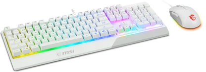 MSI VIGOR GK30 COMBO WHITE US Kit Gaming tastatura si mouse Vigor GK30 ALB