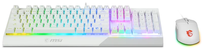 MSI VIGOR GK30 COMBO WHITE US Kit Gaming tastatura si mouse Vigor GK30 ALB