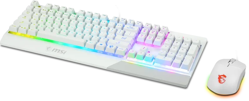 MSI VIGOR GK30 COMBO WHITE US Kit Gaming tastatura si mouse Vigor GK30 ALB