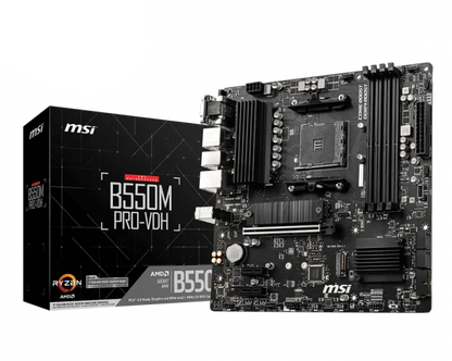 MSI B550M PRO-VDH Placa de baza B550M PRO-VDH Support for 3rd Gen AMD Ryzen Processors future AMD, 4719072758417