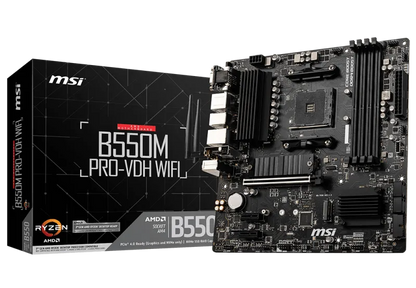 MSI B550M PRO-VDH WIFI Placa de baza B550M PRO-VDH WIFI ATX, 4719072733698