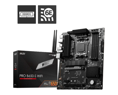 MSI PRO B650-S WIFI Placa de baza MSI PRO B650-S WIFI DDR5 AM4 ATX 2xPCIe x16 HDMI DP 4xSATA, 4711377132862