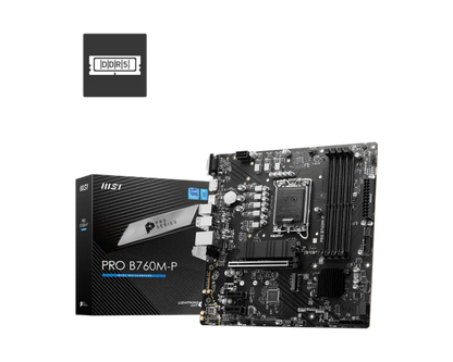 MSI PRO B760M-P Placa de baza PRO B760M-P LGA 1700 1xDP 1xHDMI, 4711377086578