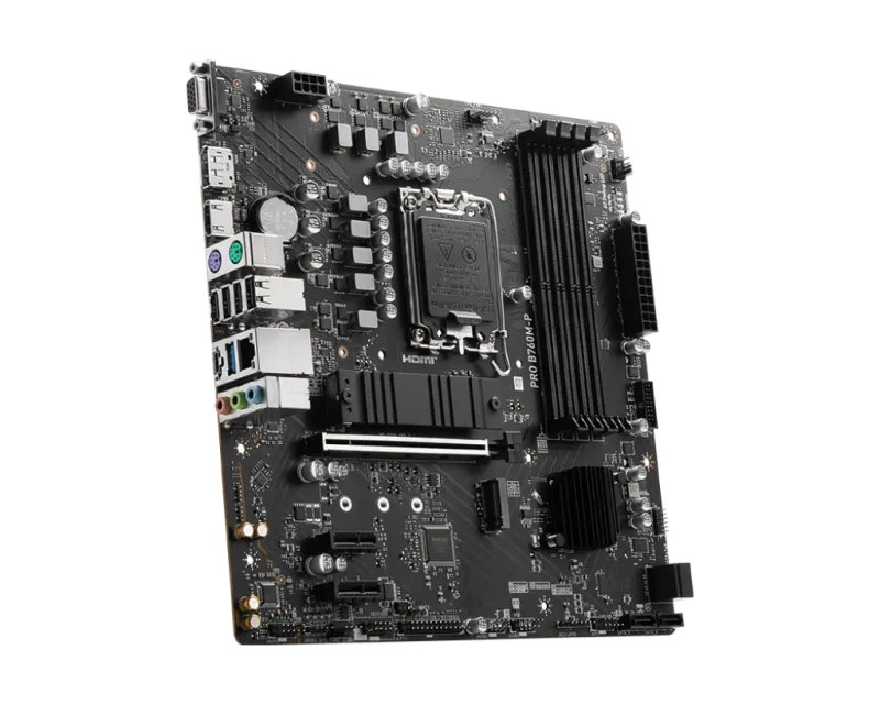 MSI PRO B760M-P Placa de baza PRO B760M-P LGA 1700 1xDP 1xHDMI, 4711377086578