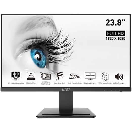 MSI PRO MP243X Monitor PRO MP243X 23.8inch IPS 1920x1080 FHD 1xHDMI 1.4 1xDP 1.2a, 4711377035279