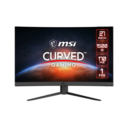 MSI G27CQ4 E2 Monitor LED Gaming G272CQ4 E2 27inch VA Curve 1500R 2560x1440 170Hz 1ms 2xHDMI D, 4719072964283