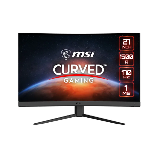 MSI G27CQ4 E2 Monitor LED Gaming G272CQ4 E2 27inch VA Curve 1500R 2560x1440 170Hz 1ms 2xHDMI D, 4719072964283