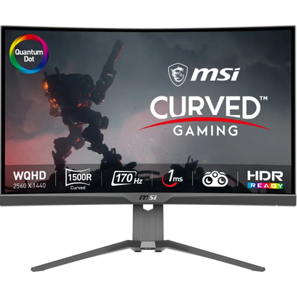 MSI MAG 275CQRF QD Monitor Gaming LED MAG 275CQRF QD 27inch curved WQHD 170Hz 1ms, 4711377032087