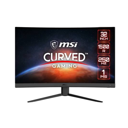 MSI G32C4X Monitor LED Gaming G32C4X 31.5inch VA FHD Curve 1500R 300cd/m2 250Hz 1ms HDMIx2, 4711377018487