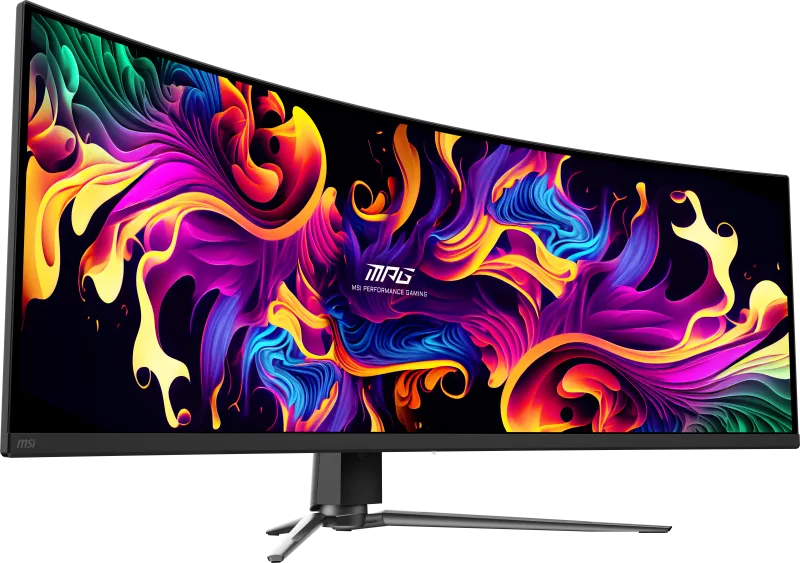 MSI MPG 491CQP QD-OLED Monitor Gaming MPG 491CQP QD-OLED 49inch QD-OLED 5120x1440 Curve 1800R, 4711377143622