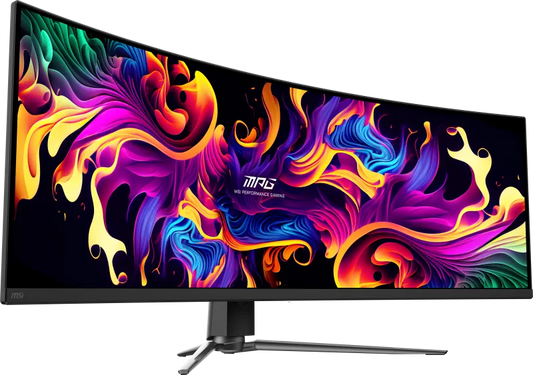 MSI MPG 491CQP QD-OLED Monitor Gaming MPG 491CQP QD-OLED 49inch QD-OLED 5120x1440 Curve 1800R, 4711377143622