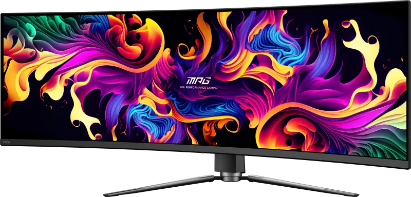 MSI MPG 491CQP QD-OLED Monitor Gaming MPG 491CQP QD-OLED 49inch QD-OLED 5120x1440 Curve 1800R, 4711377143622