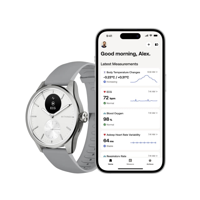 Withings HWA10-MODEL 5-ALL-INT Withings Scanwatch 2 42mm White, 3700546708312