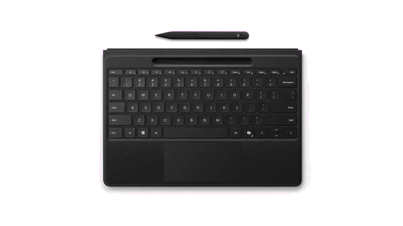 Microsoft 8YU-00014 Surface Pro Flex Keyboard + Slim Pen, Wireless, CoPilot Button, EN Int, Black