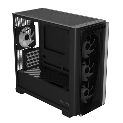 Asus A23 PLUS TG ARGB BLACK A23 PLUS Mid Tower ARGB NEGRU carcasa PC Tempered Glass 5 Sloturi Expansiune, 4711387701133