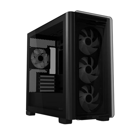 Asus A23 PLUS TG ARGB BLACK A23 PLUS Mid Tower ARGB NEGRU carcasa PC Tempered Glass 5 Sloturi Expansiune, 4711387701133
