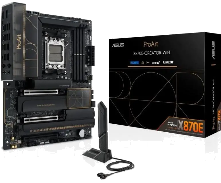 Asus PROART X870E-CREATOR WIFI PROART X870E-CREATOR WIFI AM5 Placa de Baza 4x DDR5, 1x HDMI 2x USB4, 2x PCIE 5, 4711387730775