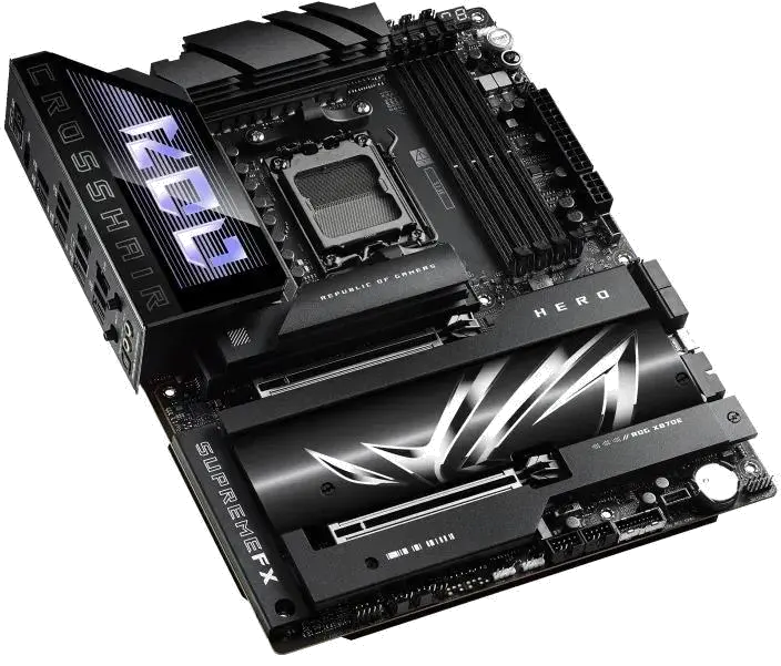 Asus ROG CROSSHAIR X870E HERO ROG CROSSHAIR X870E HERO placa de baza AM5 ATX DDR5 PCIe 5, 4711387710302