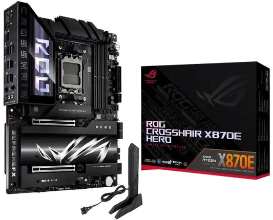 Asus ROG CROSSHAIR X870E HERO ROG CROSSHAIR X870E HERO placa de baza AM5 ATX DDR5 PCIe 5, 4711387710302