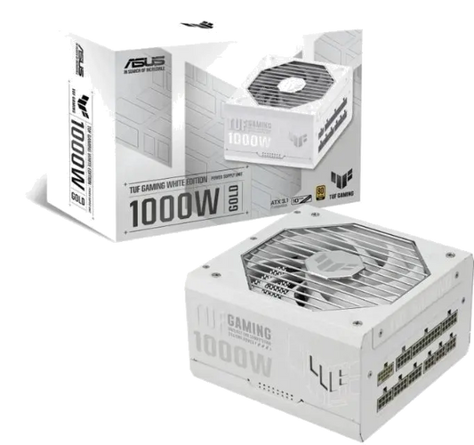 Asus TUF-GAMING-1000G-WHITE TUF GAMING 1000W ALB sursa PC ATX12V Active PFC 80 Plus GOLD, 4711387275993