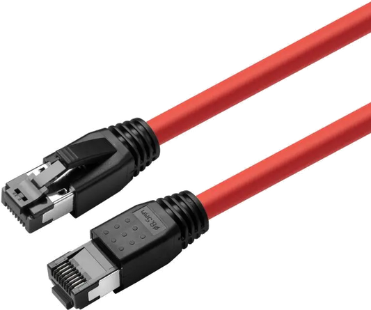 MicroConnect MC-SFTP802R CAT8.1 S/FTP 2m Red LSZH, Shielded Network Cable, AWG 24, 5704174652663