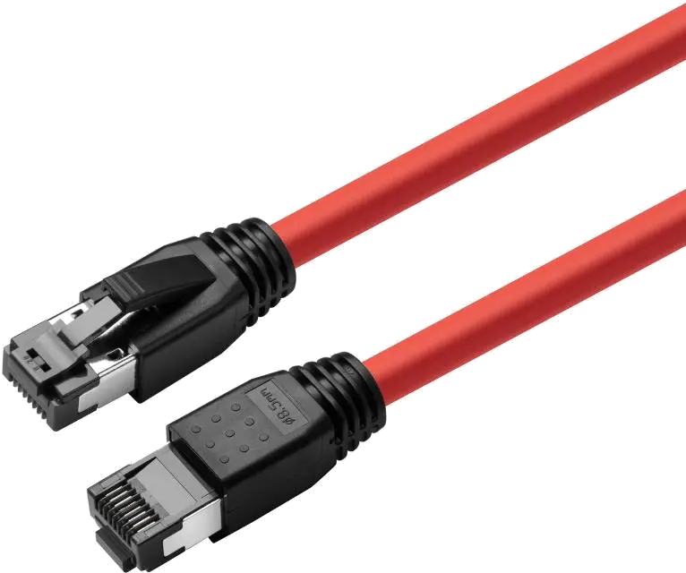 MicroConnect MC-SFTP8010R CAT8.1 S/FTP 10m Red LSZH, Shielded Network Cable, AWG 24, 5704174652700
