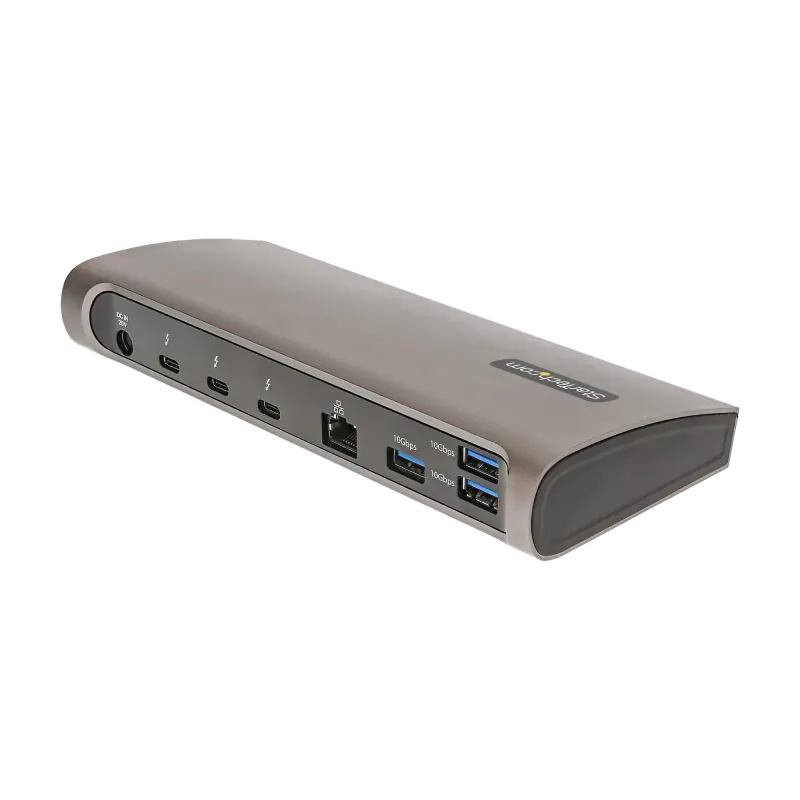 StarTech TB4CDOCKUE Thunderbolt 4 Docking Station for Windows or TB3 MacBook, 96W PD, Dual Monitor, 65030895064