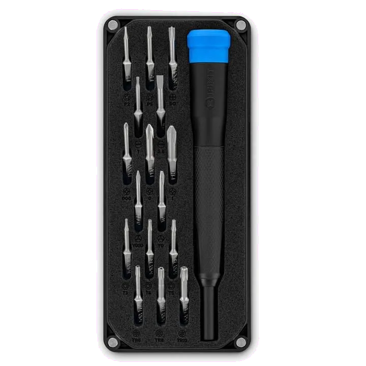 iFixit EU145474-1 4 mm Precision Bit Driver Kit 16 Screwdriver Bits with case, 856235006573