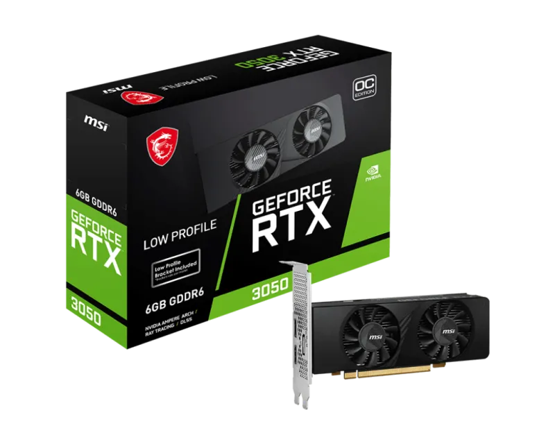 MSI GEFORCE RTX 3050 LP 6G OC Placa video GeForce RTX 3050 LP 6GB OC GDDR6 DP 1.4 2xHDMI 2.1, 4711377176828