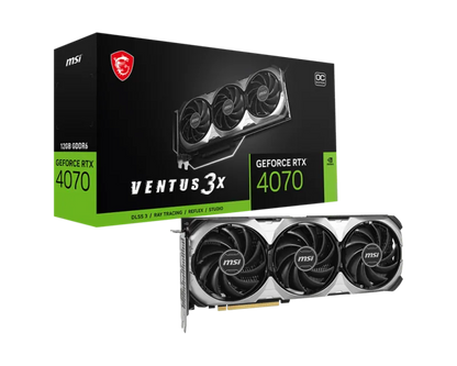 MSI GEFORCE RTX 4070 VENTUS 3X E1 12G OC Placa video GeForce RTX 4070 VENTUS 3X E1 12GB OC GDDR6X 3xDP 1.4 1xHDMI 2.1, 4711377262026