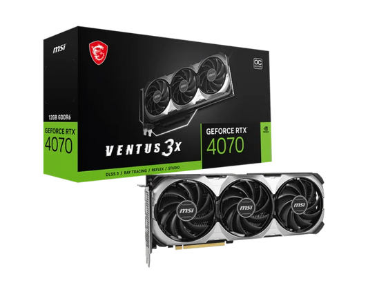 MSI GEFORCE RTX 4070 VENTUS 3X E1 12G OC Placa video GeForce RTX 4070 VENTUS 3X E1 12GB OC GDDR6X 3xDP 1.4 1xHDMI 2.1, 4711377262026