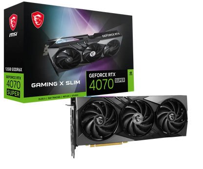 MSI GEFORCE RTX 4070 SUPER 12G GAMING X SLIM Placa video GeForce RTX 4070 SUPER 12GB GAMING X SLIM, 4711377171601