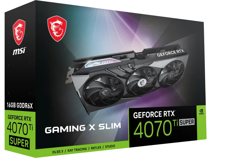 MSI RTX 4070 TI SUPER 16G GAMING X SLIM Placa video GeForce RTX 4070 Ti SUPER 16GB GAMING X SLIM, 4711377172349