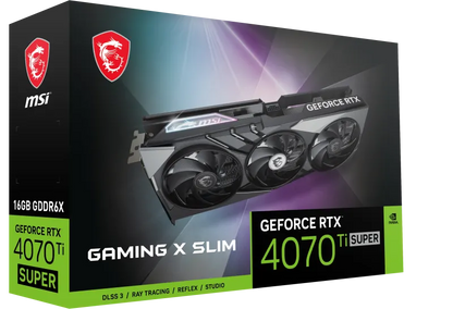 MSI RTX 4070 TI SUPER 16G GAMING X SLIM Placa video GeForce RTX 4070 Ti SUPER 16GB GAMING X SLIM, 4711377172349