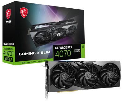 MSI RTX 4070 TI SUPER 16G GAMING X SLIM Placa video GeForce RTX 4070 Ti SUPER 16GB GAMING X SLIM, 4711377172349