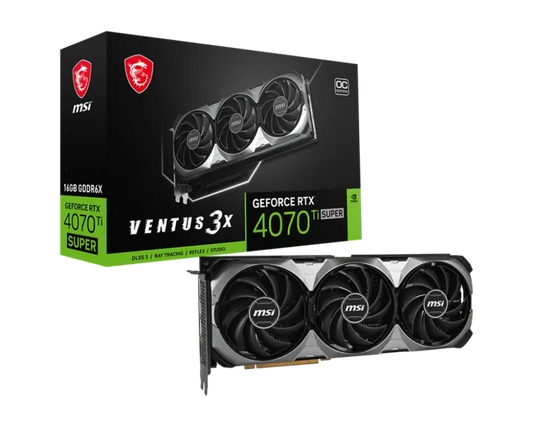 MSI RTX 4070 TI SUPER 16G VENTUS 3X OC Placa video GeForce RTX 4070 Ti SUPER 16GB VENTUS 3X OC, 4711377171182