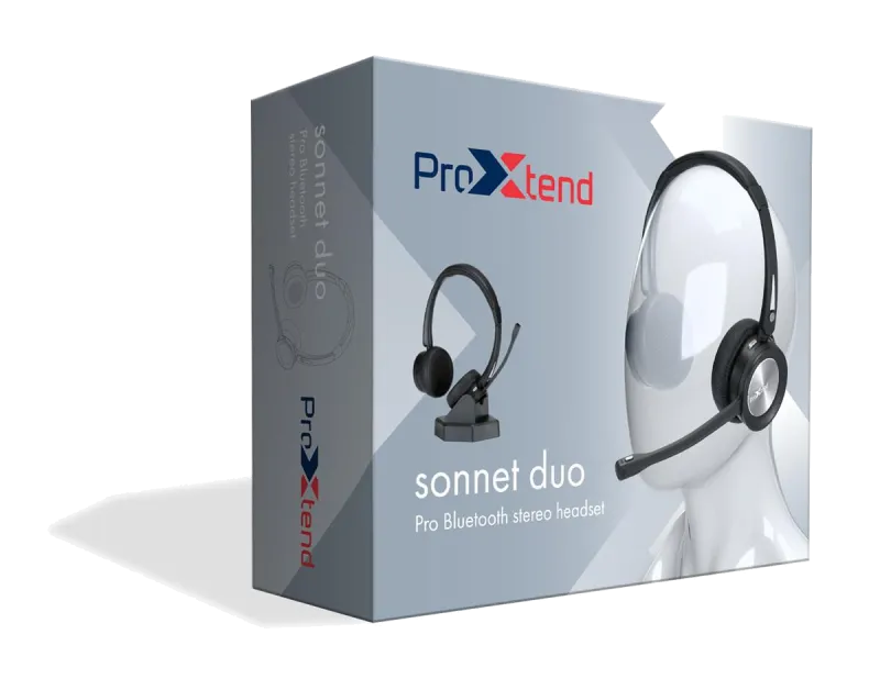 ProXtend PX-HSBT201 Sonnet Duo Stereo Headset BT casti cu microfon wireless (bluetooth 5.0), 5714590008463