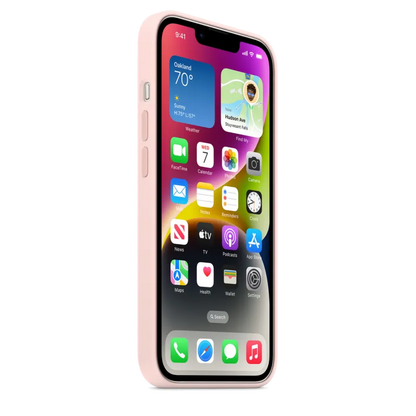 Apple MW5V3ZM/A iPhone 14 Silicone Case with MagSafe Chalk Pink, 195949908989