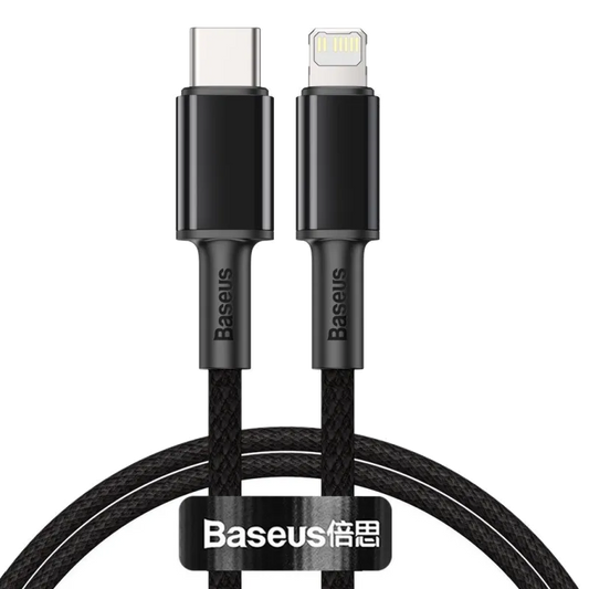 Baseus CATLGD-01 High Density Braided cablu alimentare si date Fast Charging USB-C la Lightning