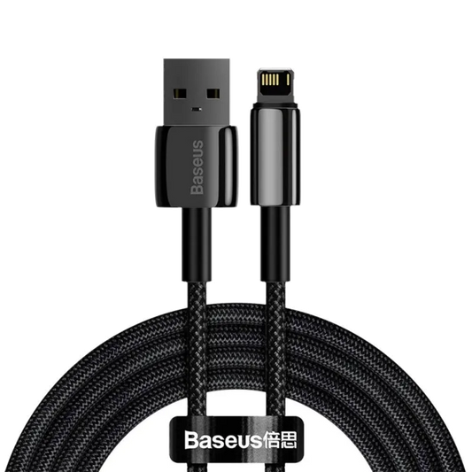 Baseus CALWJ-A01 Tungsten Gold cablu alimentare si date Fast Charging USB-A la Lightning, 6953156204966