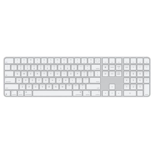 Apple MXK73Z/A Magic Keyboard (2024) wTouch ID and Numeric Keypad, International English, White, 195949655180