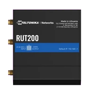 Teltonika RUT200010000 Teltonika RUT200 Industrial LTE WiFi Router 4779051840229