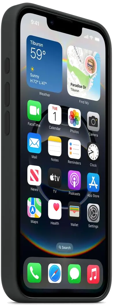 Apple MD3N4ZM/A Husa silicon iPhone 16e Black, 195950217261