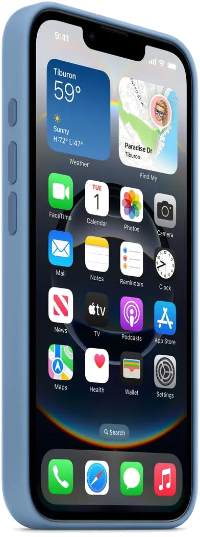 Apple MD3Q4ZM/A Husa silicon iPhone 16e Winter Blue, 195950217308